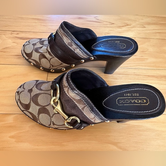 COACH SUTTON MULES/CLOGS - Picture 4 of 13